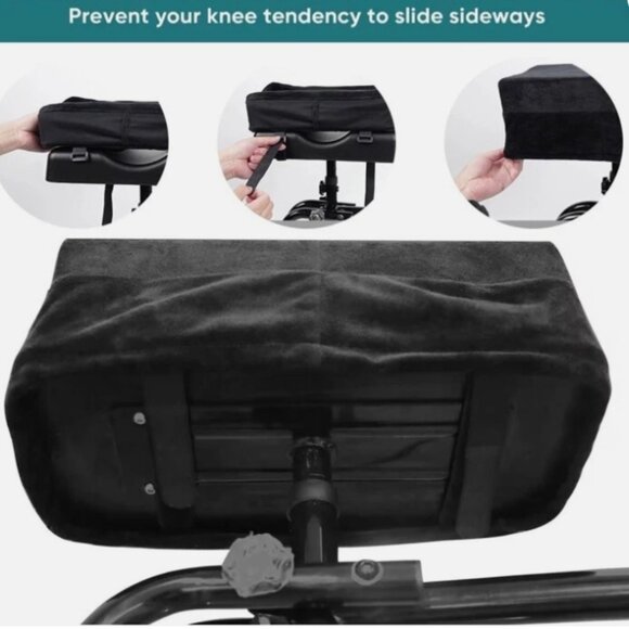 LAITO FAME Comfort Knee Scooter Pad Cover w/Memory Foam Cushion Universal New - Picture 5 of 11